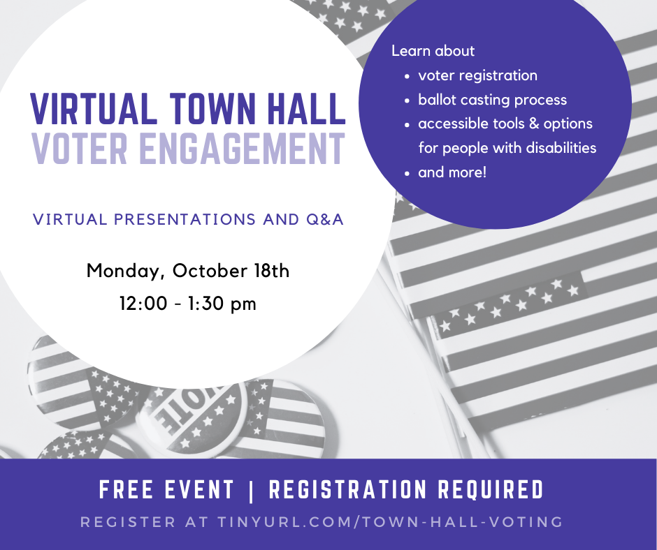 Voter Engagement Town Hall Social Post
