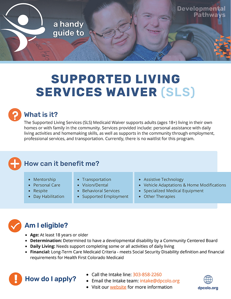 Supported Living Services Waiver Brochure explaining what it is