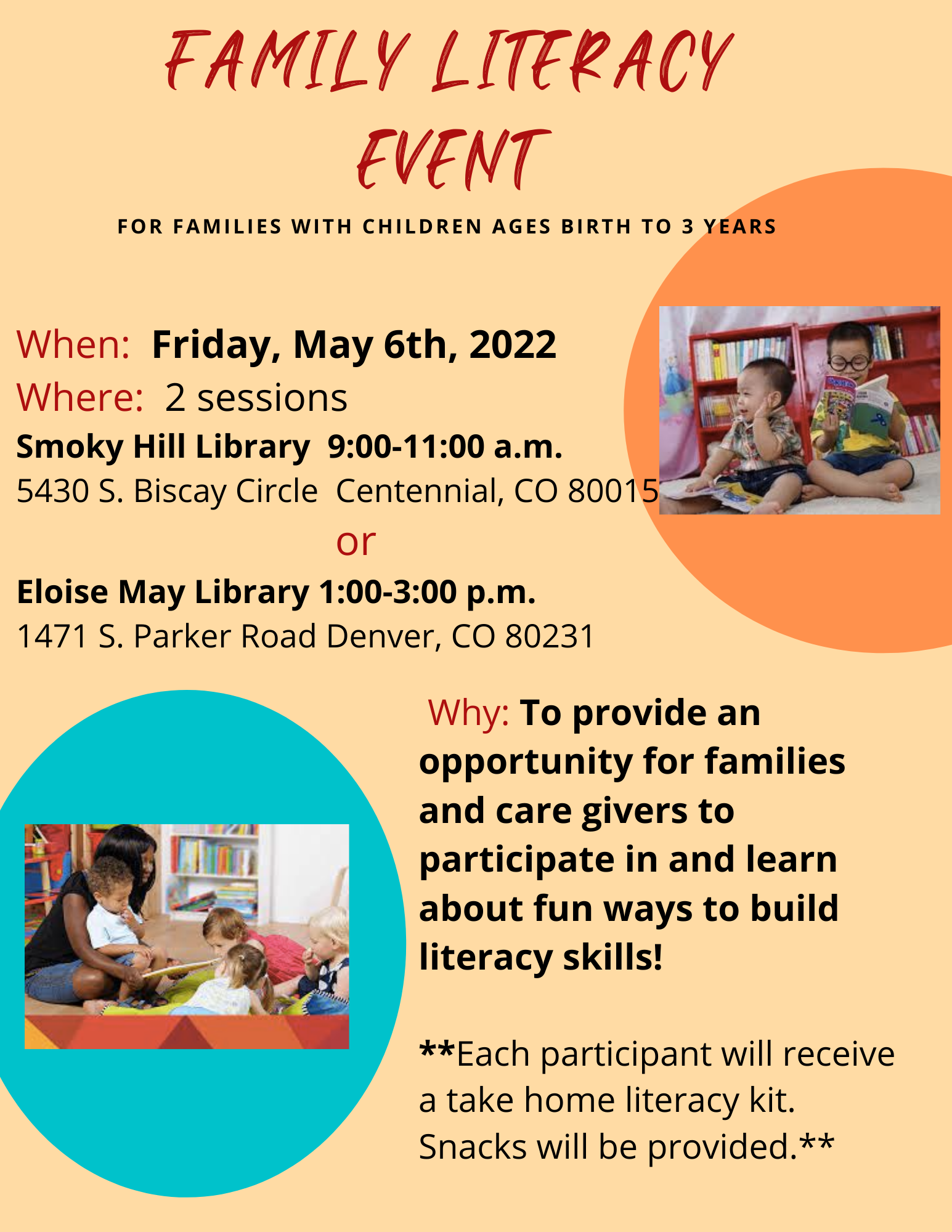 Family Literact Event Flyer