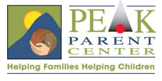 PEAK Parent Center Logo