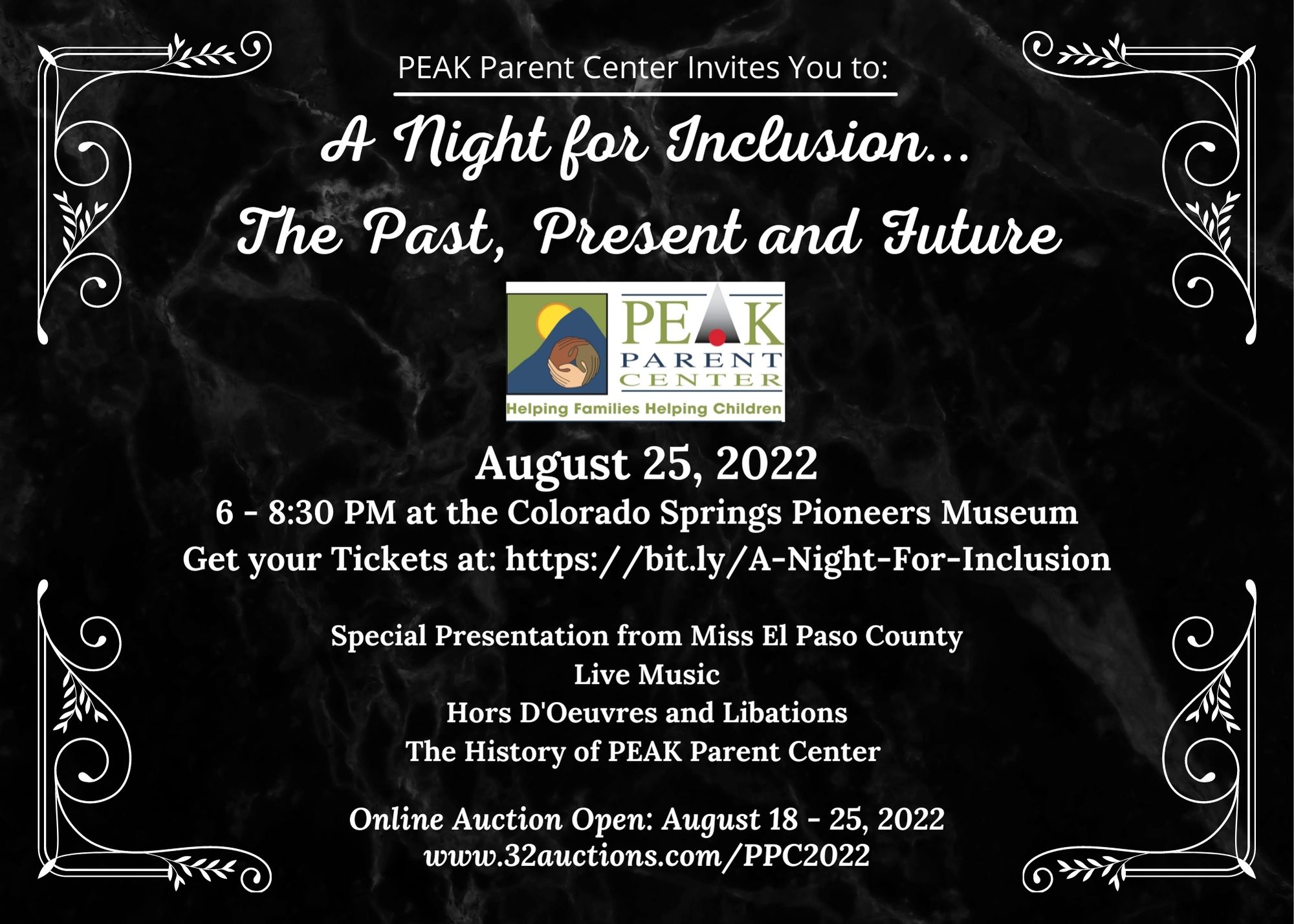 A Night For Inclusion flyer