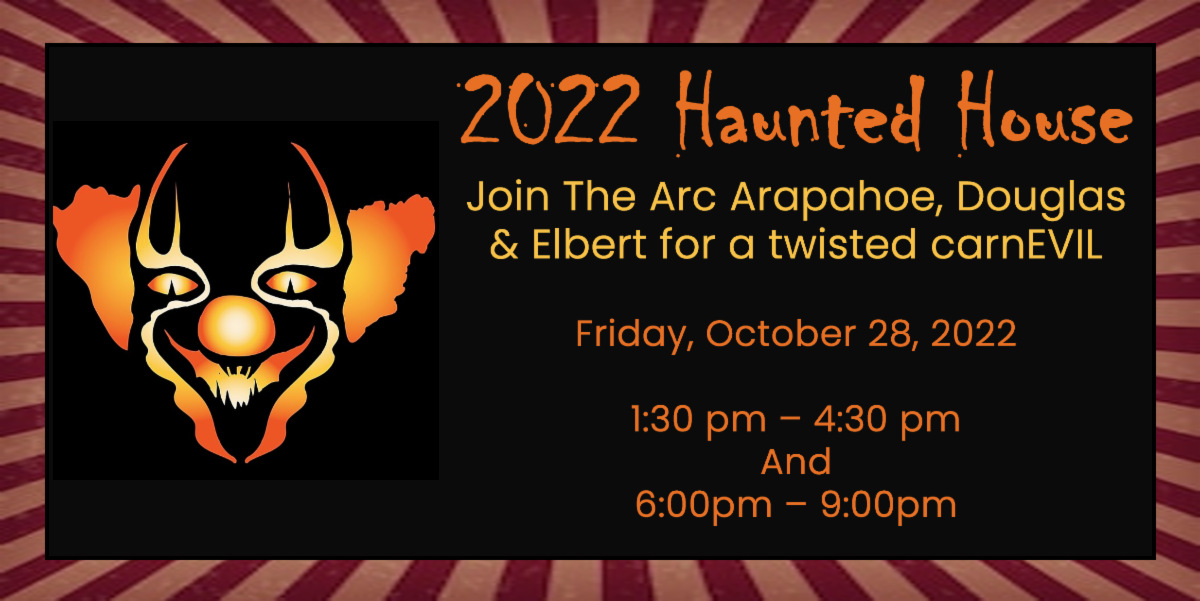 Arc haunted house 2022 flyer