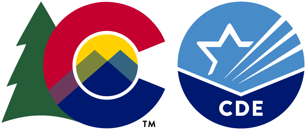State of Colorado and CDE graphics together