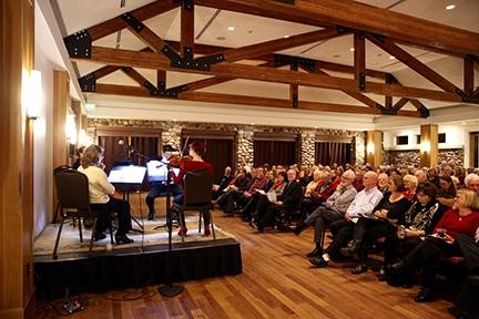 Classical music being performed for an audience
