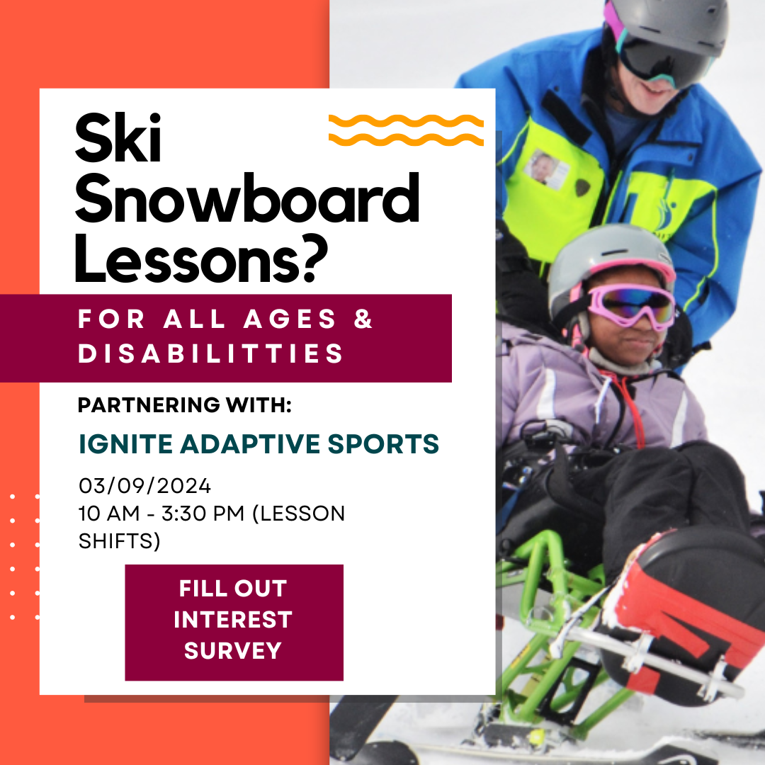 Autism Society Ski/Snowboard Lessons flyer