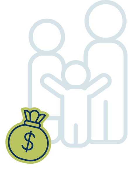 Family and money icon