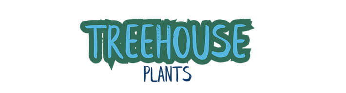 Green and blue Treehouse Plants logo